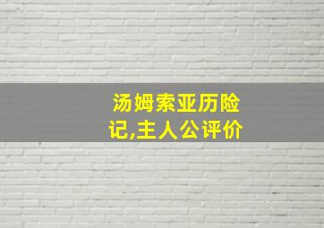 汤姆索亚历险记,主人公评价