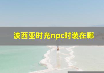 波西亚时光npc时装在哪