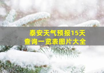 泰安天气预报15天查询一览表图片大全