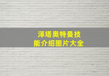 泽塔奥特曼技能介绍图片大全