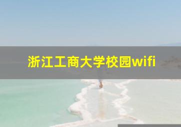 浙江工商大学校园wifi