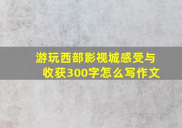 游玩西部影视城感受与收获300字怎么写作文