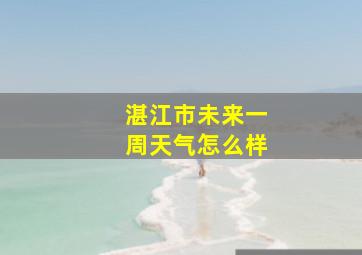 湛江市未来一周天气怎么样