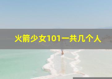 火箭少女101一共几个人