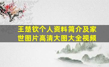 王楚钦个人资料简介及家世图片高清大图大全视频