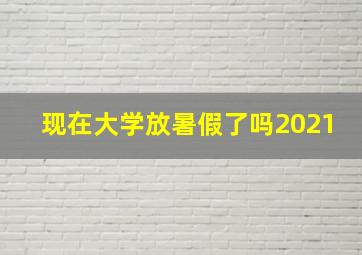 现在大学放暑假了吗2021