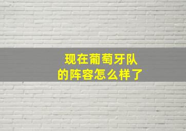 现在葡萄牙队的阵容怎么样了