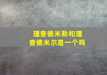 理查德米勒和理查德米尔是一个吗