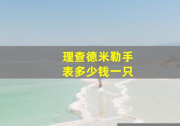 理查德米勒手表多少钱一只