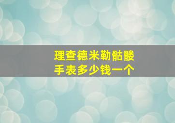 理查德米勒骷髅手表多少钱一个