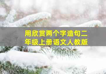 用欣赏两个字造句二年级上册语文人教版