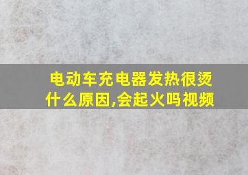 电动车充电器发热很烫什么原因,会起火吗视频