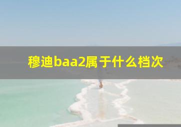 穆迪baa2属于什么档次