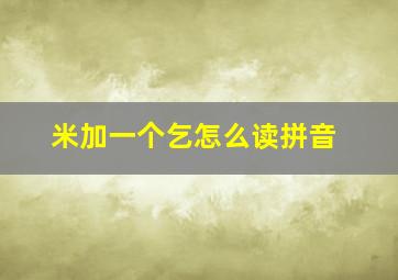 米加一个乞怎么读拼音