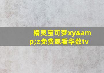 精灵宝可梦xy&z免费观看华数tv