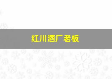 红川酒厂老板