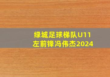 绿城足球梯队U11左前锋冯伟杰2024