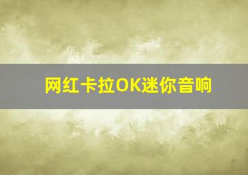 网红卡拉OK迷你音响