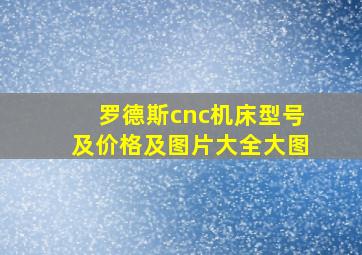 罗德斯cnc机床型号及价格及图片大全大图