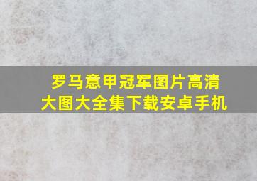 罗马意甲冠军图片高清大图大全集下载安卓手机