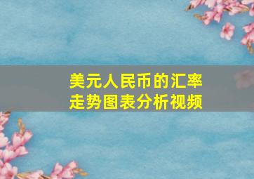 美元人民币的汇率走势图表分析视频