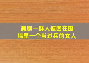 美剧一群人被困在围墙里一个当过兵的女人