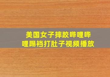 美国女子摔跤哔哩哔哩踢裆打肚子视频播放