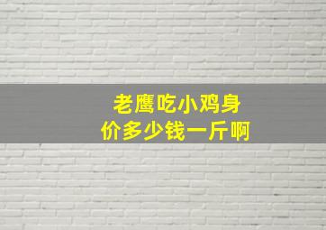 老鹰吃小鸡身价多少钱一斤啊