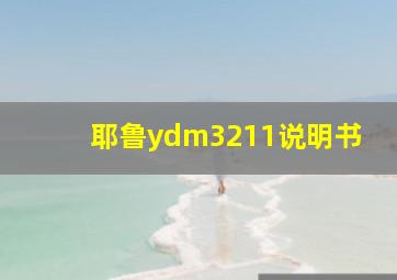 耶鲁ydm3211说明书