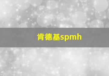 肯德基spmh