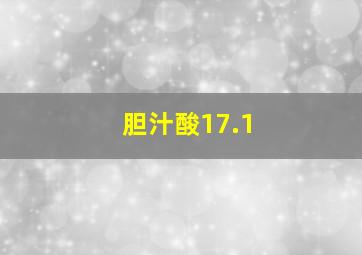 胆汁酸17.1