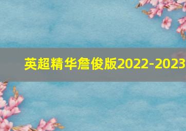 英超精华詹俊版2022-2023