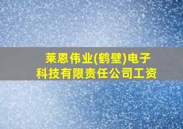 莱恩伟业(鹤壁)电子科技有限责任公司工资