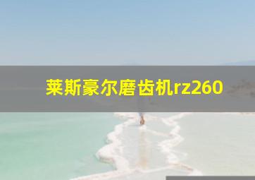 莱斯豪尔磨齿机rz260