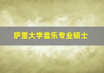 萨里大学音乐专业硕士