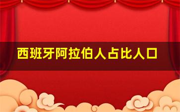 西班牙阿拉伯人占比人口