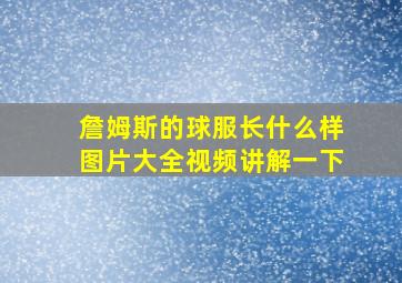 詹姆斯的球服长什么样图片大全视频讲解一下