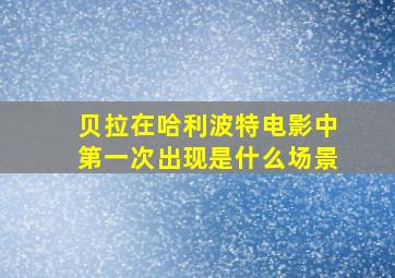 贝拉在哈利波特电影中第一次出现是什么场景