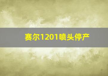 赛尔1201喷头停产