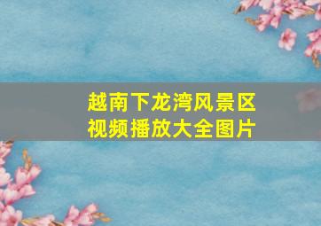 越南下龙湾风景区视频播放大全图片