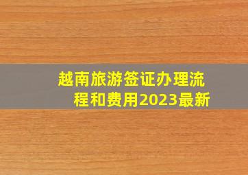 越南旅游签证办理流程和费用2023最新