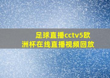 足球直播cctv5欧洲杯在线直播视频回放