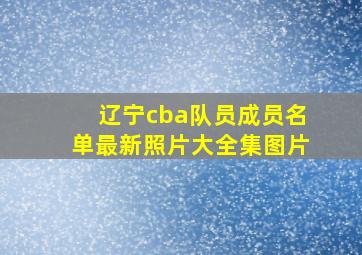 辽宁cba队员成员名单最新照片大全集图片