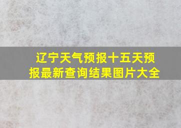 辽宁天气预报十五天预报最新查询结果图片大全