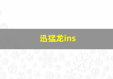 迅猛龙ins