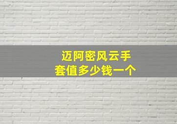 迈阿密风云手套值多少钱一个