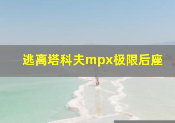 逃离塔科夫mpx极限后座