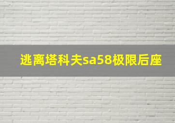 逃离塔科夫sa58极限后座