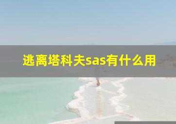 逃离塔科夫sas有什么用