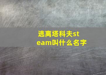 逃离塔科夫steam叫什么名字